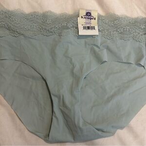 Women's Lace Trim Panty - Light Blue